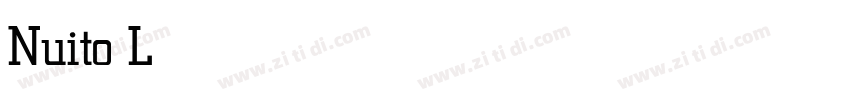 Nuito Light字体转换 Nuito Light字体转换